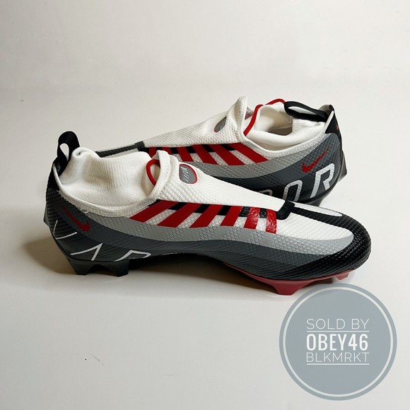 Nike Air Vapor Edge Pro 360 TB Red Black Football Cleats DV0778-002 Size 13
